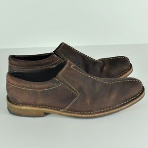 Cole Haan leather dress shoes loafer brown 12M